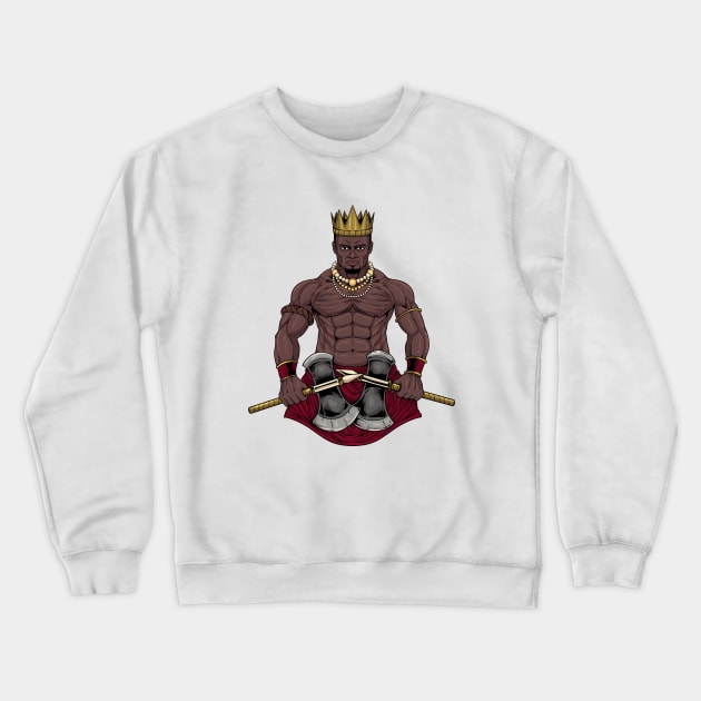 God of the Yoruba religion - Aganju Crewneck Sweatshirt by Modern Medieval Design